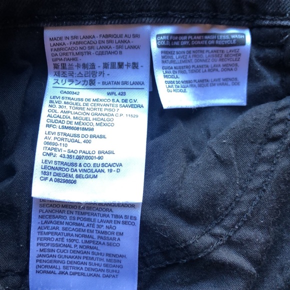 Levi’s Mile High Cropped Wide Leg Jeans - Picture 14 of 15